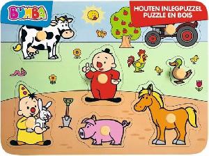 Bekijk leuke cadeautip : Bumba houten puzzel met nopjes - dieren/boerderij